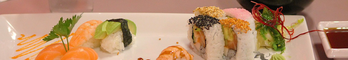 Eating Asian Fusion Japanese Sushi at KAI Sushi & Roll restaurant in Orange, CA.
